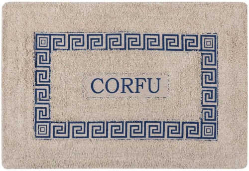 Πατάκι μαίανδρος CORFU (40cm x 60cm) μπλέ - -