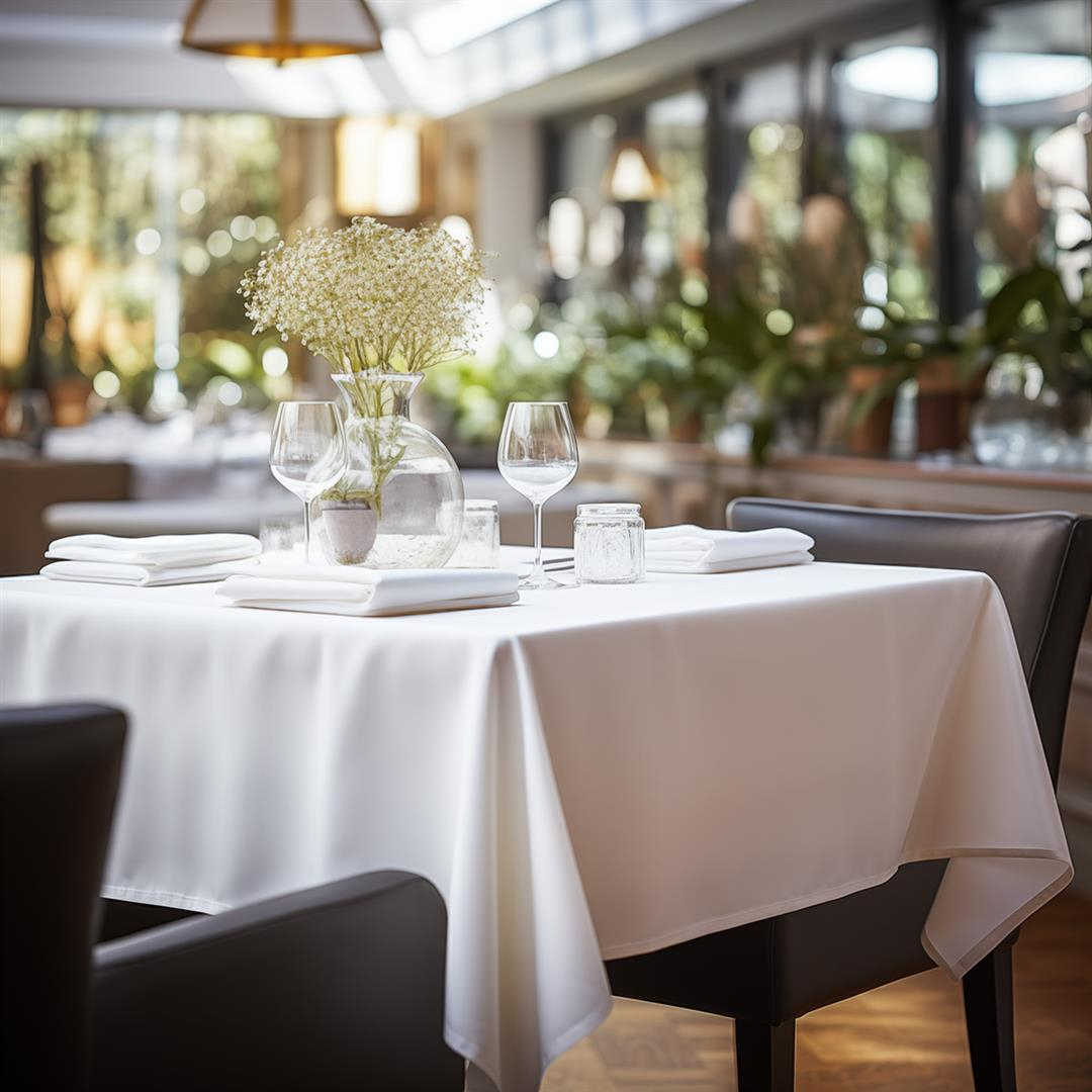 Τραπεζομάντηλο επαγγελματικό Stain 150x180 Λευκό   - -