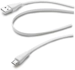 CELLULAR LINE 190919 USB Καλώδιο Συγχρονισμού και Φόρτισης microUSB (1m) Λευκό