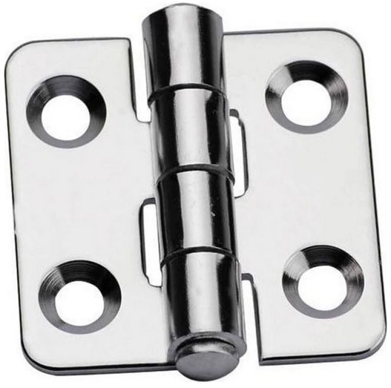 Μεντεσές 40x40x2.0mm ΙΝΟΧ με στρογγυλεμένες γωνίες