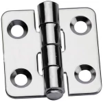 Μεντεσές 40x40x2.0mm ΙΝΟΧ με στρογγυλεμένες γωνίες