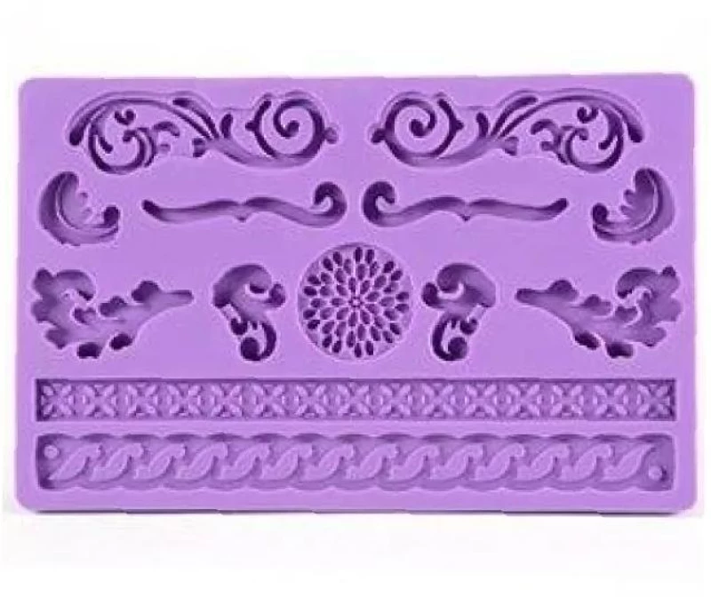 Καλούπι Σιλικόνης Craftistico 20x12,5x0,7 μπορντούρες σχέδια JCS45200