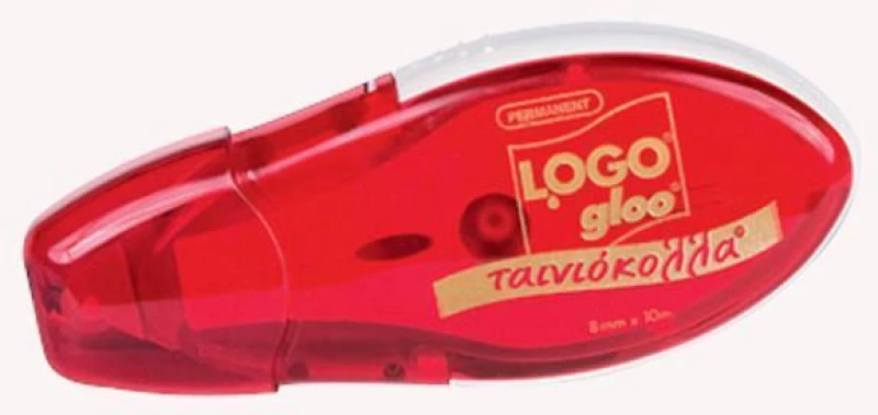 Ταινιόκολλα Logo gloo 8mmx10m Permanent
