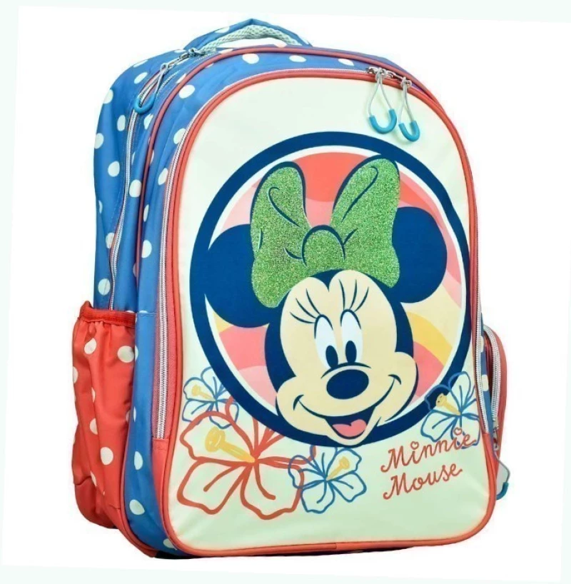 Τσάντα οβάλ Gim 43x30x17cm Minnie boho surf πολύχρωμη 340-35031