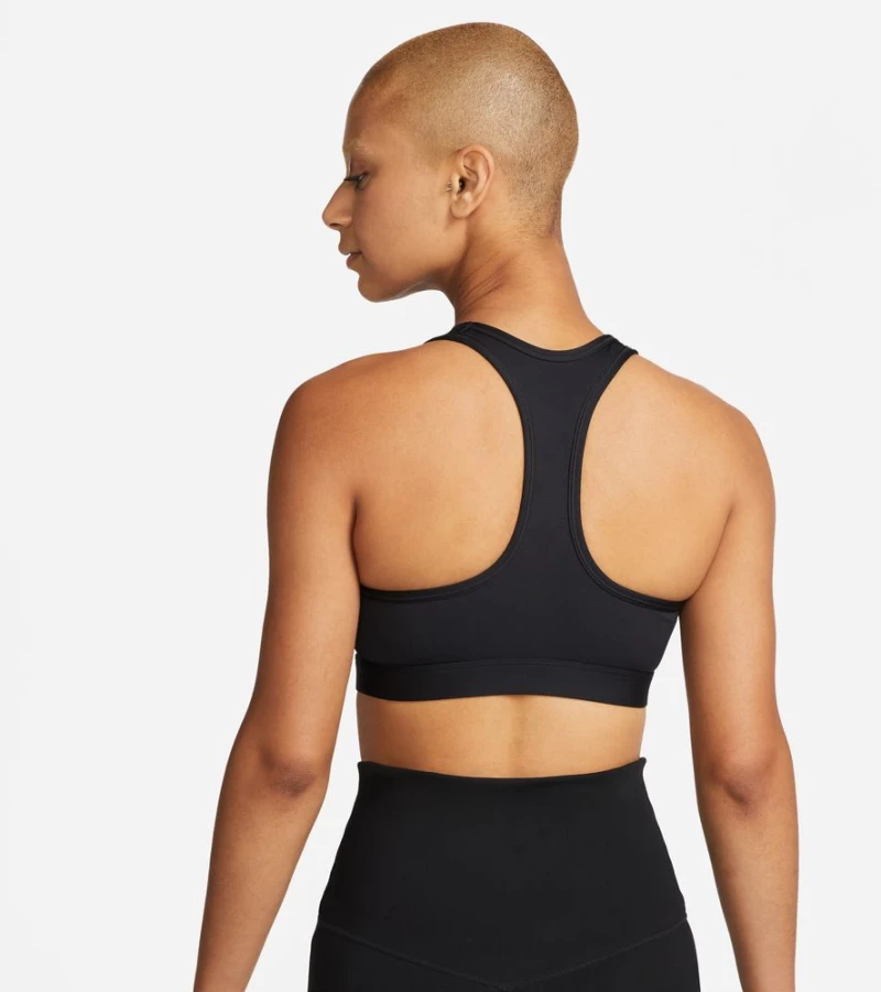 Nike Swoosh Medium Support DX6821 DX6821-010 NIKE Μαύρο
