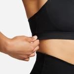 Nike Swoosh Medium Support DX6821 DX6821-010 NIKE Μαύρο