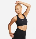 Nike Swoosh Medium Support DX6821 DX6821-010 NIKE Μαύρο