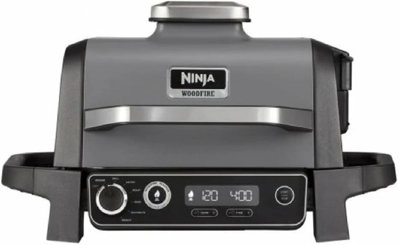 Ninja OG701EU Woodfire Outdoor Electric BBQ Table Grill & Smoker 2400 watt