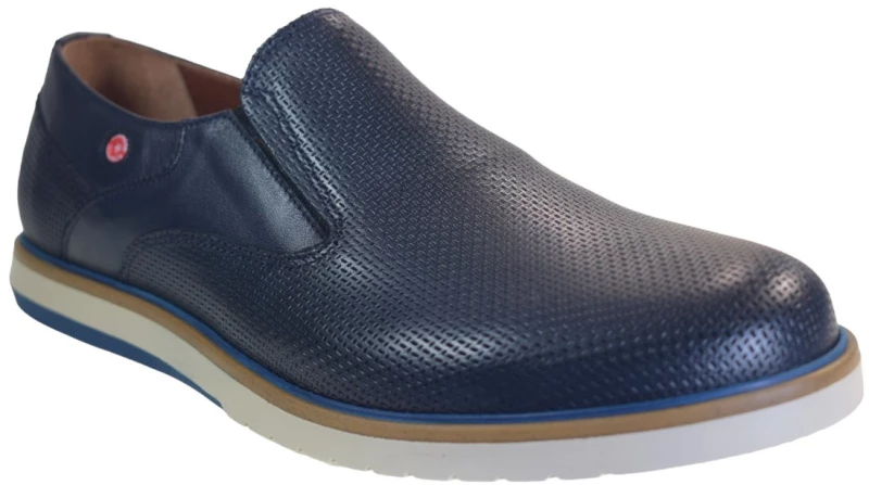 Robinson Ανδρικά Παπούτσια 66715 Μπλέ Δέρμα 66715 Mple