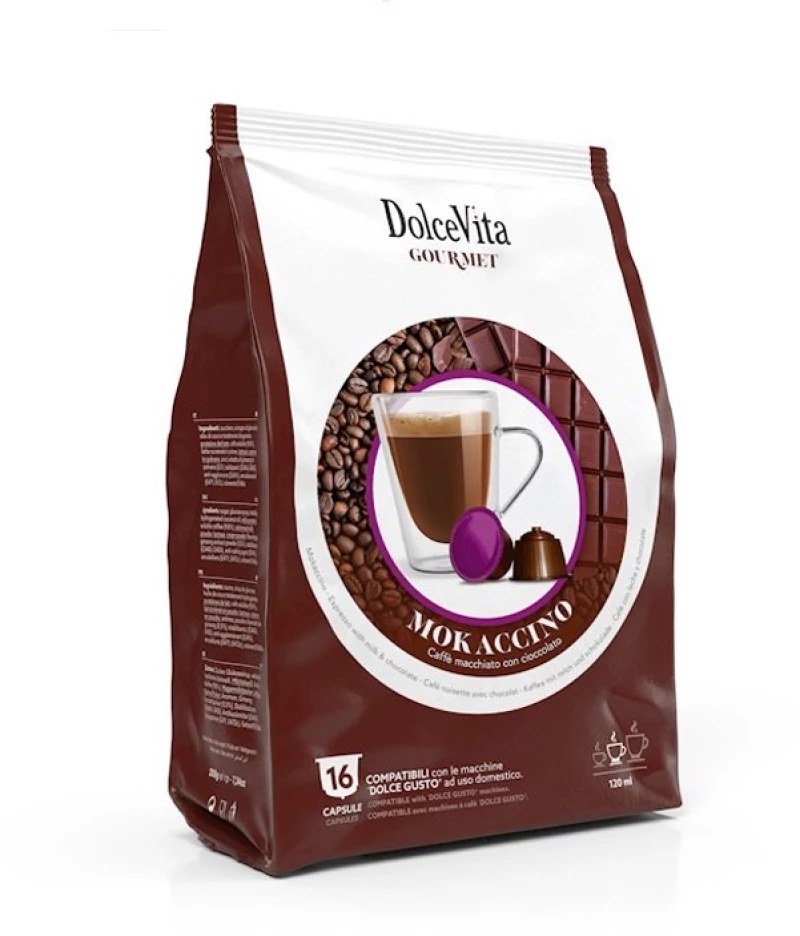Κάψουλες Dolce Gusto Συμβατές Dolce Vita Mokaccino 16 τεμάχια