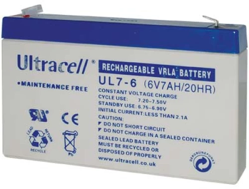 ULTRACELL Μπαταρία Μολύβδου 6V 7AH