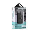 Φορτιστής Ταχείας Φόρτισης CH-637 με USB και TYPE-C Θύρα - 65W