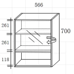 Σετ Επίπλου VERA 60 cm PLYWOOD χρ. ΛΕΥΚΟ/ΔΡΥΣ 9SVER060WHS