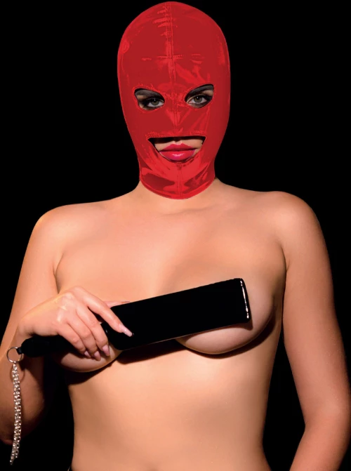 Latex Mask-Hood Red