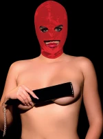 Latex Mask-Hood Red