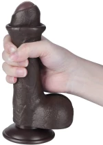 7'' Sliding Skin Dual Layer Dong Black