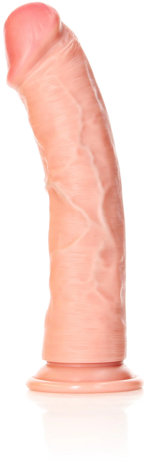 RealRock Curved Realistic Dildo with Suction Cup Skin