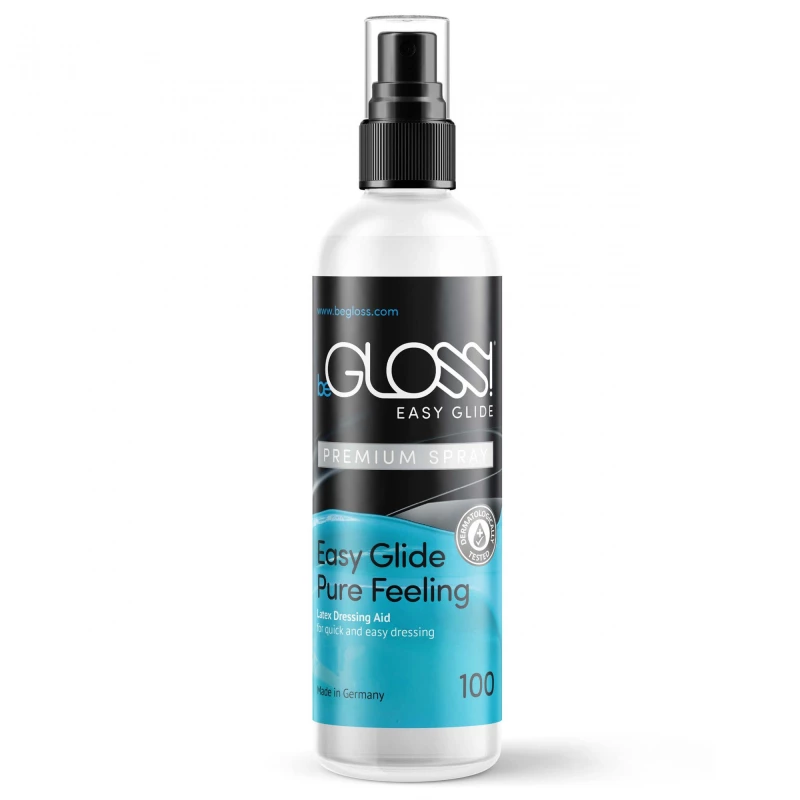 beGLOSS  EASY GLIDE PREMIUM SPRAY - Hand-Pump-Spray - Latex Dressing Aid for Latex clothing 100ml