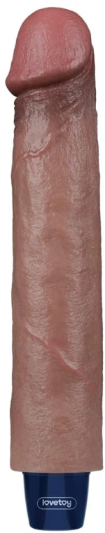10.5" REAL SOFTEE Rechargeable Silicone Vibrating Dildo