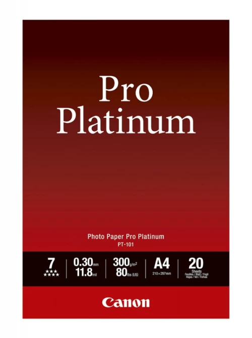 Canon PT-101 A 4, 20 sheet Photo Paper Pro Platinum 300 g