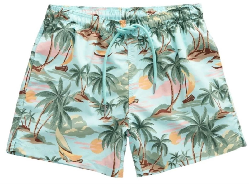 ΜΑΓΙΩ GANT HAWAII PRINT 3639-65862125, Χρώμα TURQUIOSE MIST