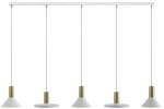Φωτιστικό Οροφής - Ράγα Hermanos 8033 5xGU10 max 10W White-Solid Brass Nowodvorski Μέταλλο