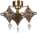 Φωτιστικό Οροφής - Πλαφονιέρα 846STL1737 50x25cm E27 60W Multi Opviq