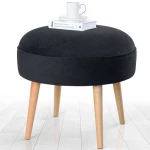 Σκαμπό Romley 209FLF1408 Φ52x44cm Black