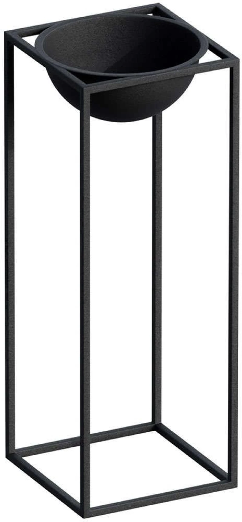 Κασπώ 247HFM1176 22x22x60cm Black Aberto Design Μέταλλο