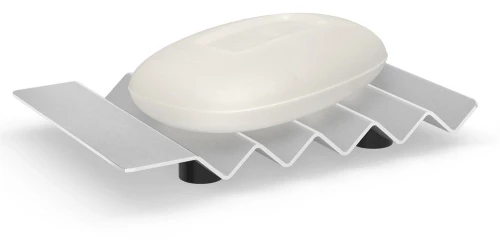 Σαπουνοθήκη Opeta 40561 14x9,5x1,6cm White Zack Ανοξείδωτο Ατσάλι