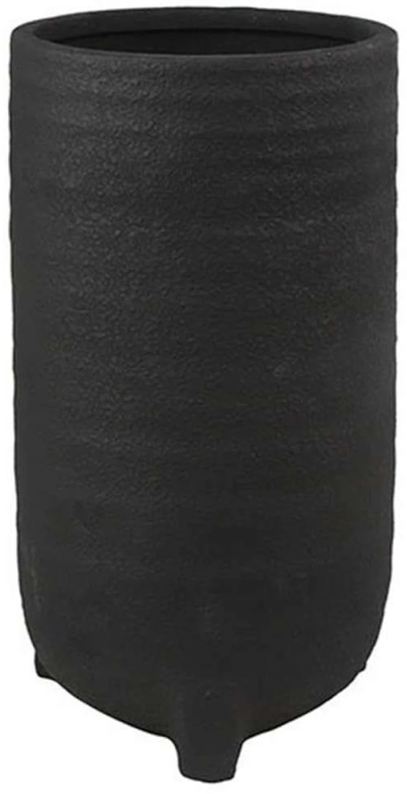 Κασπώ Με Πόδια 013.799335 Φ20,5x38,5cm Black Κεραμικό
