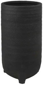 Κασπώ Με Πόδια 013.799335 Φ20,5x38,5cm Black Κεραμικό