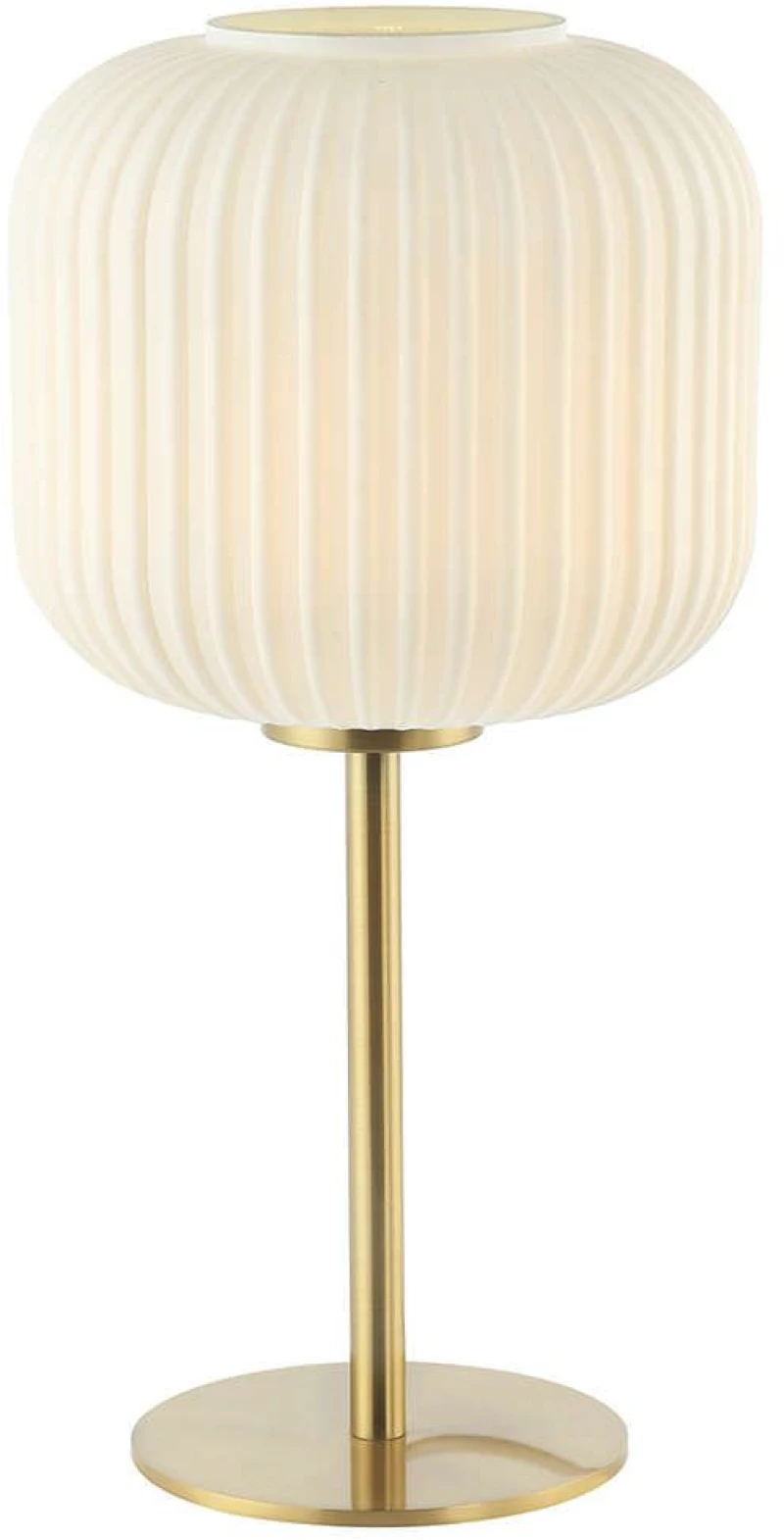 Φωτιστικό Επιτραπέζιο 20252 1xE27 Max 25W White - Brushed Brass Μέταλλο,Γυαλί