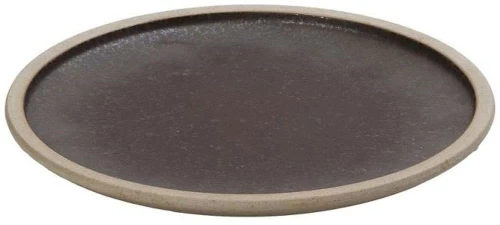 Πιάτο Ρηχό Karma VRA108K4 26,2x26,2x2cm Brown Espiel Πορσελάνη