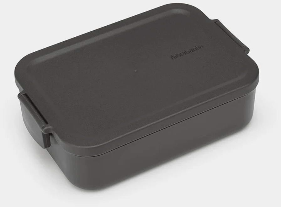 Δοχείο Φαγητού Make & Take 081.2025/20 20x13,5x5,5cm 1,1Lt Dark Grey Brabantia Recycled