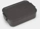 Δοχείο Φαγητού Make & Take 081.2025/20 20x13,5x5,5cm 1,1Lt Dark Grey Brabantia Recycled