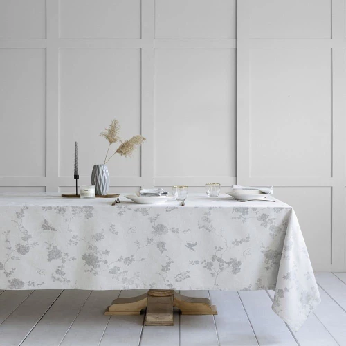 Τραπεζομάντηλο Kalia Grey Nima 165X265 Βαμβάκι-Πολυέστερ