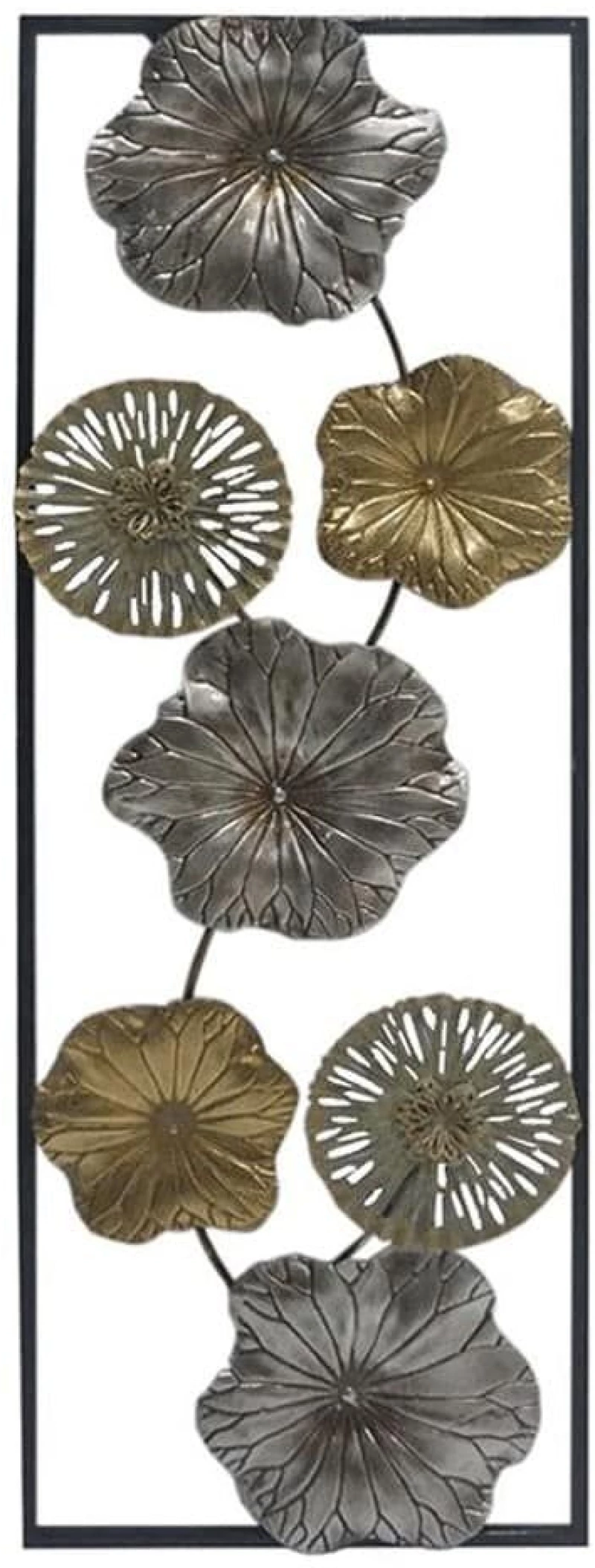Διακοσμητικό Τοίχου Leafs 161-124-194 31x3x90cm Multi Μέταλλο