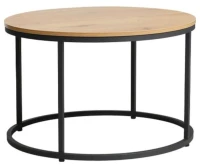 Τραπεζάκι Σαλονιού Fonzy 0016-124-018 75x48cm Sonoma-Black
