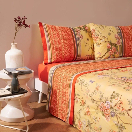 Σεντόνια Pallanza (Σετ 4τμχ) Yellow Bassetti Υπέρδιπλο 250x280cm 100% Βαμβάκι