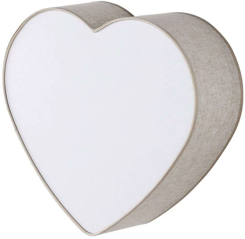 Φωτιστικό Οροφής - Πλαφονιέρα Παιδική Heart 757 38,5x13,5x42cm 2xE27 15W Linen TK Lighting