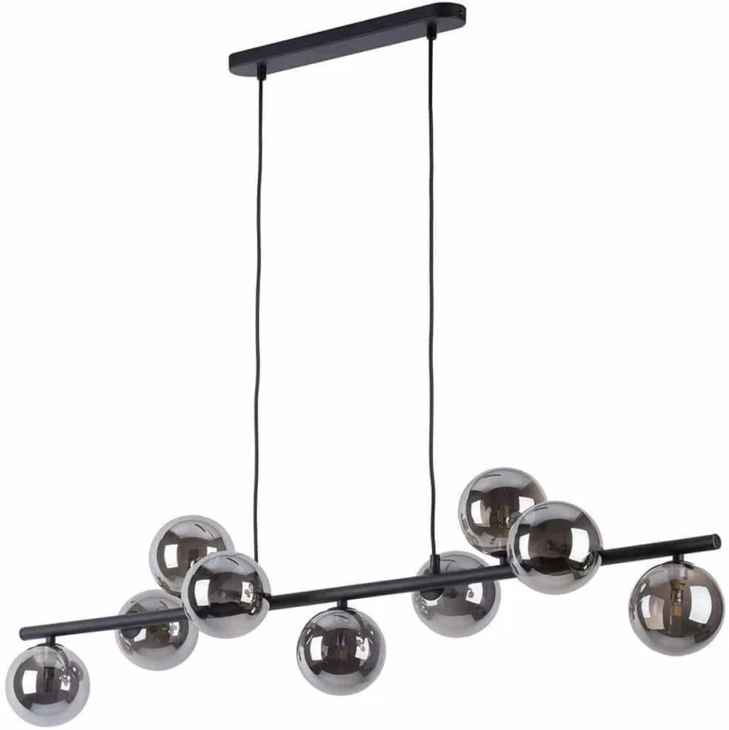 Φωτιστικό Οροφής - Ράγα Estera 5667 116x27x138cm 9xG9 8W Black TK Lighting