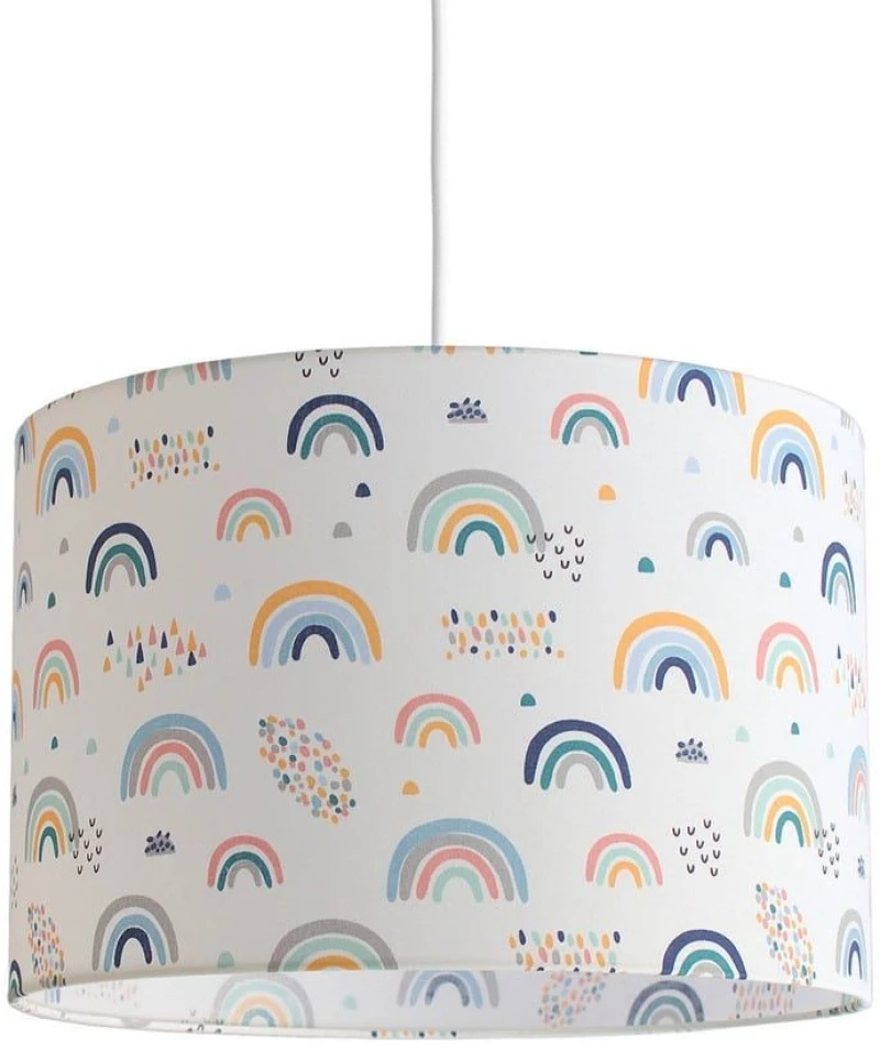 Παιδικό Φωτιστικό Κρεμαστό Funky Rainbows 35x24cm Ε27 White-Multi Veis