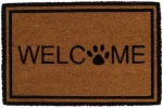 Πατάκι Εισόδου Welcome 100029 38x1,5x58cm Brown-Black 35 X 58