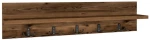 Κρεμάστρα Τοίχου Kery 0212606 80x11x18cm Walnut Μοριοσανίδα, Μελαμίνη