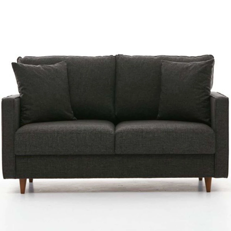 Καναπές Διθέσιος Eva 825BLC2773 155x90x82cm Anthracite