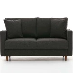 Καναπές Διθέσιος Eva 825BLC2773 155x90x82cm Anthracite