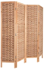 Παραβάν Sentinel HM4227 Με 4 Φύλλα 162x2,5x180cm Natural Μελαμίνη