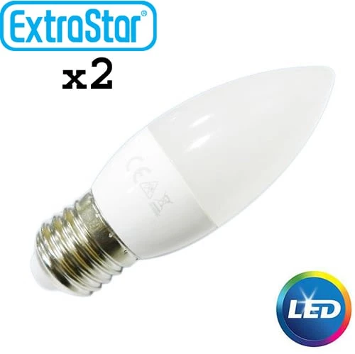 Λαμπτήρας LED ExtraStar 5W E27 με Φυσικό Φως Σετ 2 Τεμαχίων