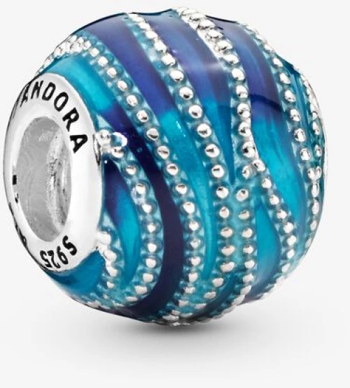 Σύμβολο Pandora Μπλε κύμα με σμάλτο 797012ENMX